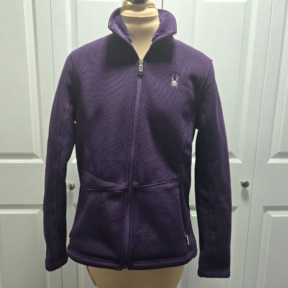 Spyder Fleece-Lined Jacket Purple Medium - Picture 2 of 6